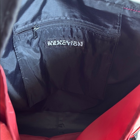 Kenneth Cole Reaction Red and Black Messenger Bag - Picture 6 of 12